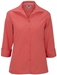 Ladies' Lightweight Open Neck Poplin Blouse - CR-5040-stevensonoaks