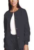 Womens Originals Snap Front Warm-Up Jacket - Pewter 